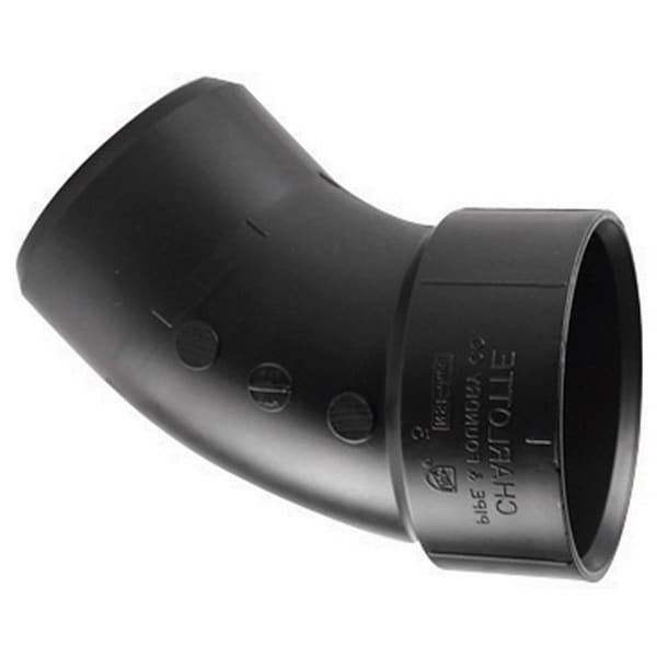 Charlotte Pipe And Foundry ABS003231200HA 4 in. Pipe Street Elbow 43435 - main